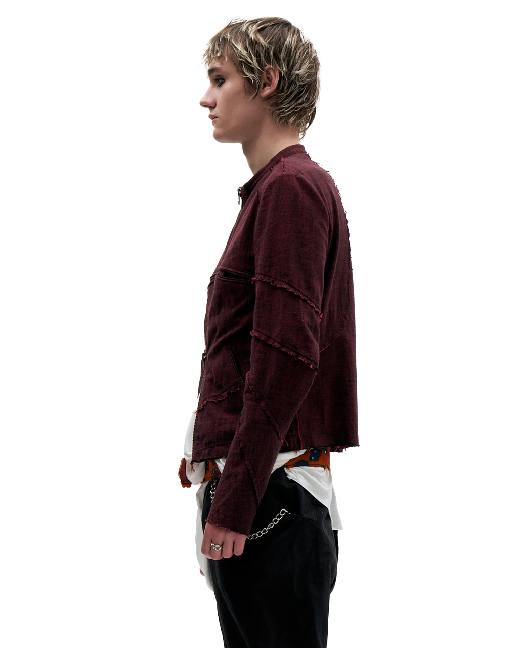 DARK RED SPIRAL JACKET