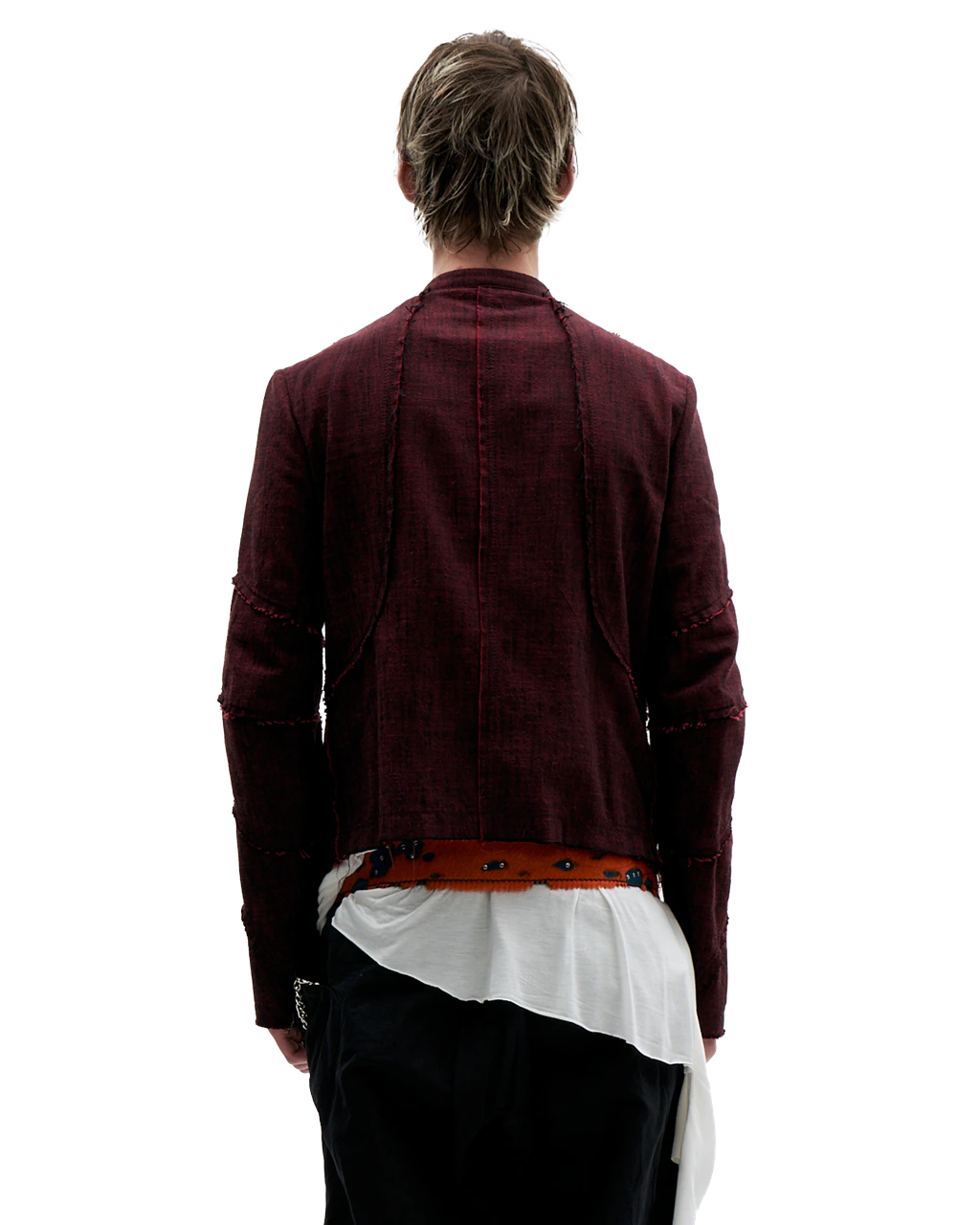 DARK RED SPIRAL JACKET
