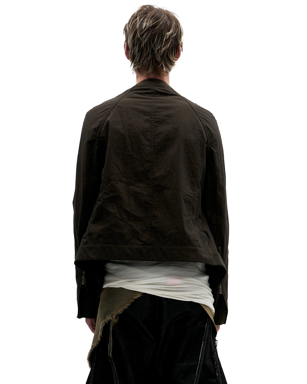 BROWN DRAPED TOP