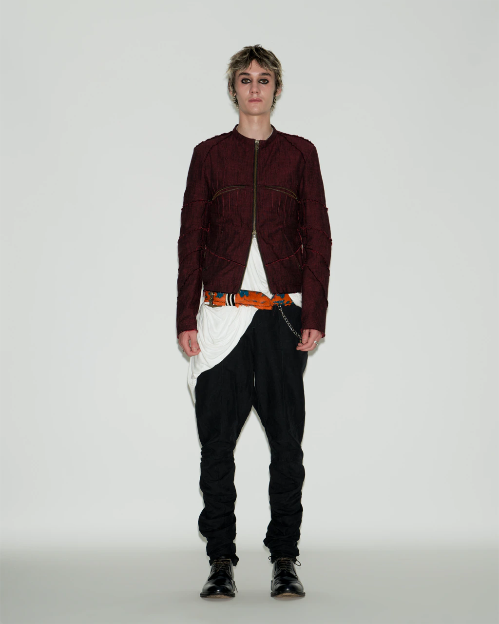 DARK RED SPIRAL JACKET