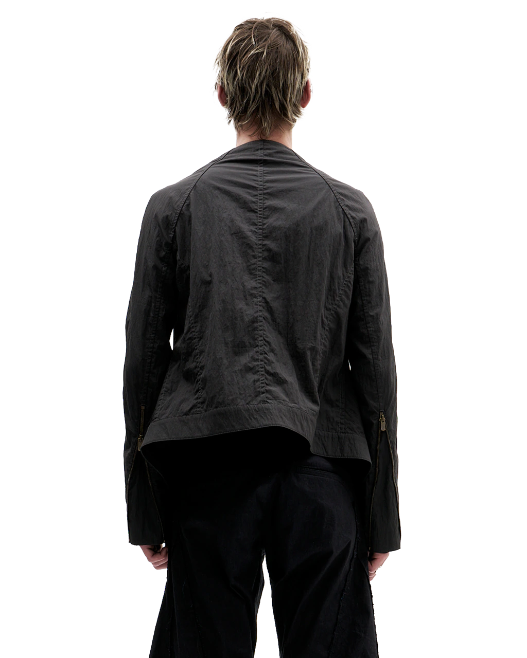 BLACK DRAPED TOP