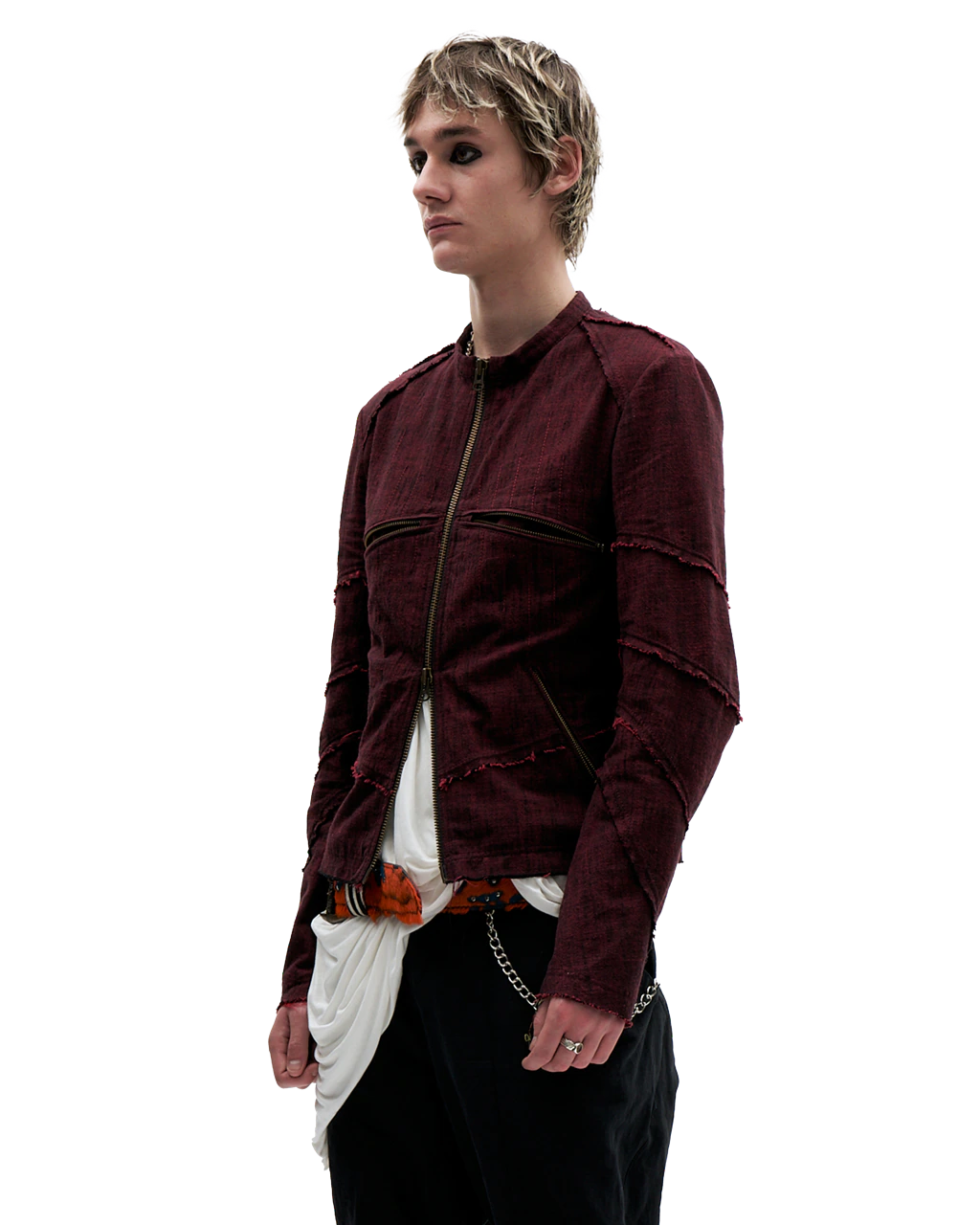 DARK RED SPIRAL JACKET
