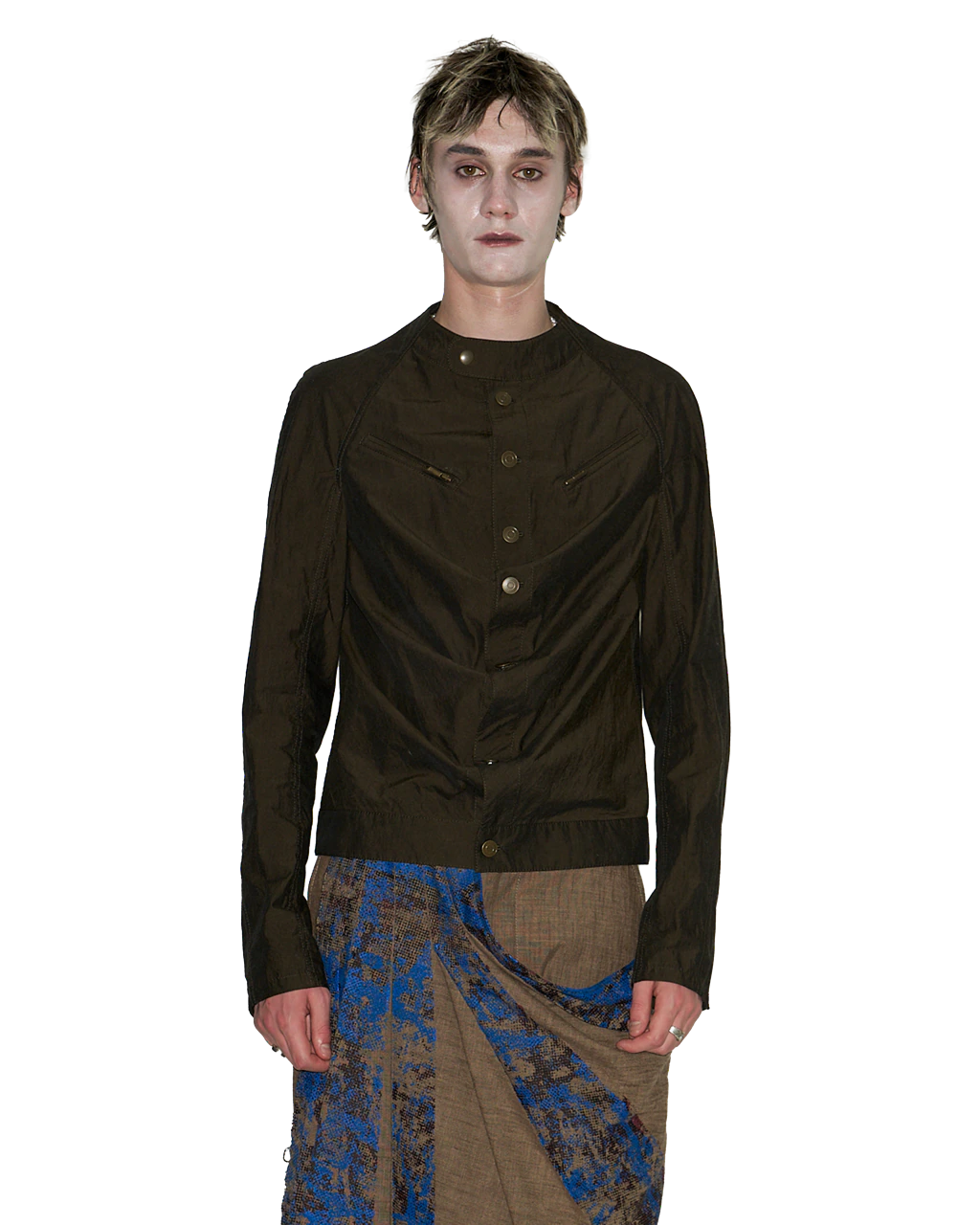 BROWN DRAPED TOP